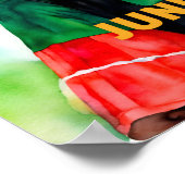 Poster Junetten Jolie femme noire (Coin)