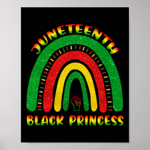 Poster Junetten Princesse Noire Africaine Cute Wo