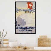 Poster Jungfrau-Railway Oerland bernois (Cuisine)