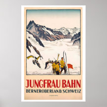 Jungfraubahn Bernese Oberland Switzerland Vintage