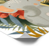 Poster Jungle Animaux Safari exotique rêve (Coin)