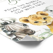 Poster Jungle Animaux, Safari, Wild One, Momosa Bar (Coin)