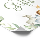 Poster Jungle Animaux Végétation Baby shower Cartes Cadea (Coin)