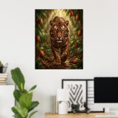 Poster Jungle du Tigre de Chocolat (Bureau à domicile)