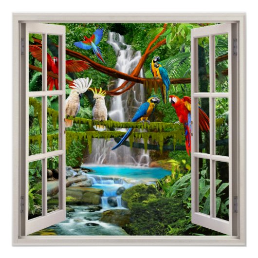 POSTER JUNGLE ENCHANTÉE (Devant)