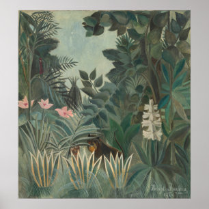 Poster Jungle équatoriale - Henri Rousseau Art