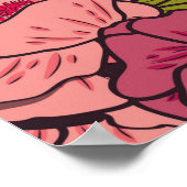 Poster jungle florale avec serpents motif, fleur tropical (Coin)