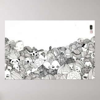 Poster Jungle humaine