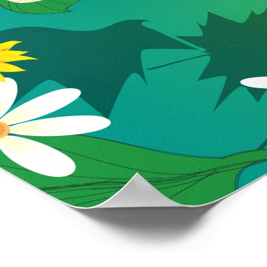 Poster Jungle imaginaire 1 (Coin)