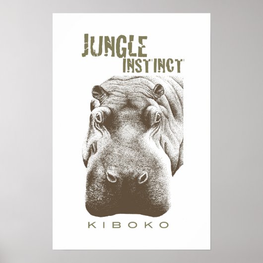 Poster Jungle Instinct™_Kiboko_2 tone brown (Devant)