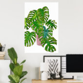 Poster Jungle pointillée I (Bureau à domicile)