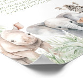 Poster Jungle Safari Wild One Animaux Late Night Diapers (Coin)