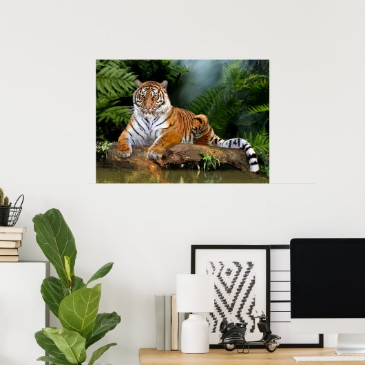 POSTER JUNGLE TIGER (Bureau à domicile)