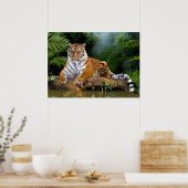 POSTER JUNGLE TIGER (Cuisine)