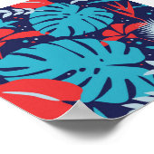 Poster Jungle tropicale vintage (Coin)