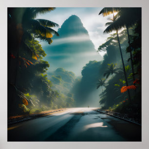 Poster Jungles tropicaux profonds d'Asie du Sud-Est
