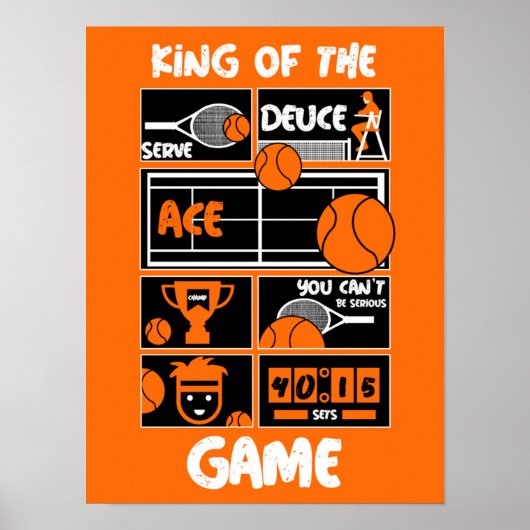 Poster Junior Boys Tennis Player (Devant)