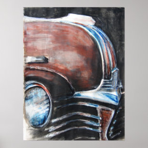 Poster Junkyard Car Print