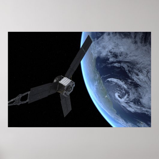 Poster Juno Spacecraft Pendant Son Vol Sur Terre (Devant)