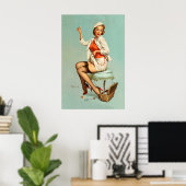 Poster Jupe à point compté couture style vintage (Bureau à domicile)