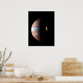 Poster Jupiter 5th Planet with Cassini Solar System (Cuisine)