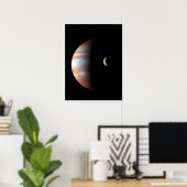Poster Jupiter 5th Planet with Cassini Solar System (Bureau à domicile)