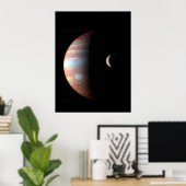 Poster Jupiter coloré cool et Io (Bureau à domicile)