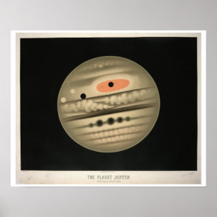 Poster Jupiter de Trouvelot