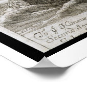 Poster Jupiter jette une tempête sur l'océan, illustratio (Coin)