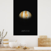 Poster Jupiter-Le roi géant du gaz avec la grande place r (Cuisine)