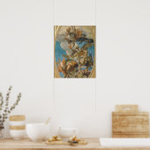 Poster Jupiter Striking Down the Vices (huile sur toile) (Cuisine)