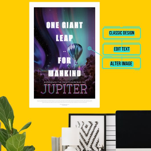Poster Jupiter - Tourisme spatial