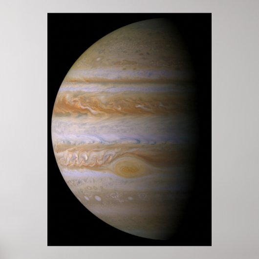 Poster Jupiter vu par la sonde spatiale Cassini (Devant)