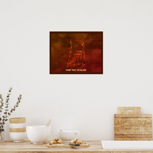 Poster Jurassic fossile (Cuisine)