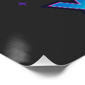 Poster Jurassic Xmas T-Rex - Retro 80s Neon Dinosaur Xmas (Coin)