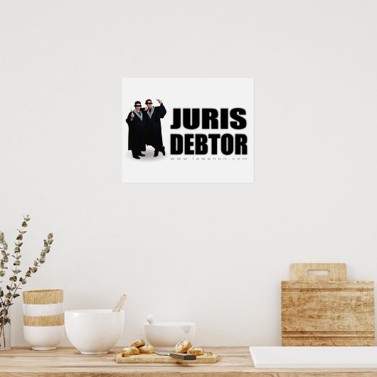 Poster "Juris Debtor" Imprimer (Cuisine)