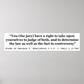 Poster Jury Nullification State of Georgia vs Brailsford (Devant)