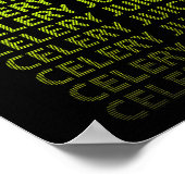 Poster Jus de céleri végétal vert (Coin)