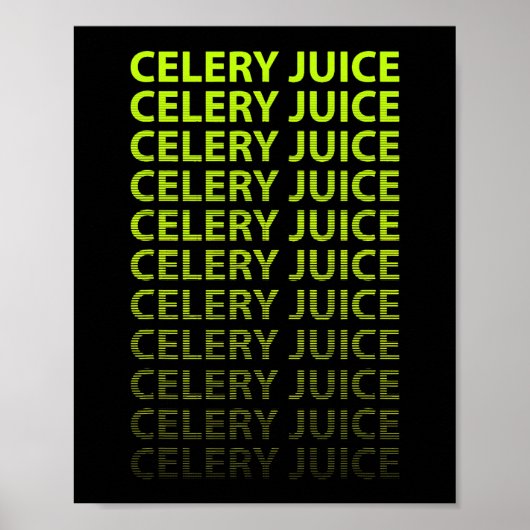 Poster Jus de céleri végétal vert (Devant)