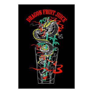 Poster Jus de fruits de dragon