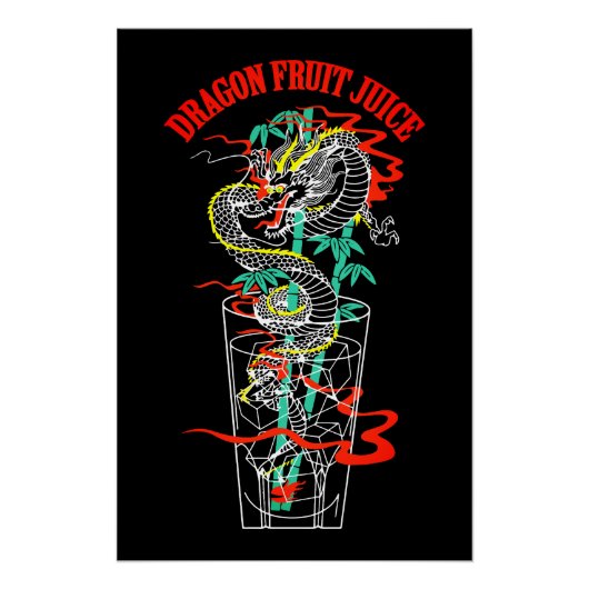 Poster Jus de fruits de dragon (Devant)