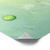 Poster Jus Tranches de Citron Vert Art Aquarelle (Coin)