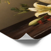 Poster Jus vintage avec Fleurs II (Coin)