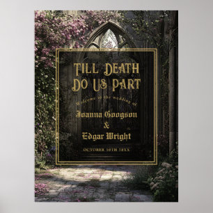 Poster Jusqu'à ce que la mort accueille le mariage gothiq