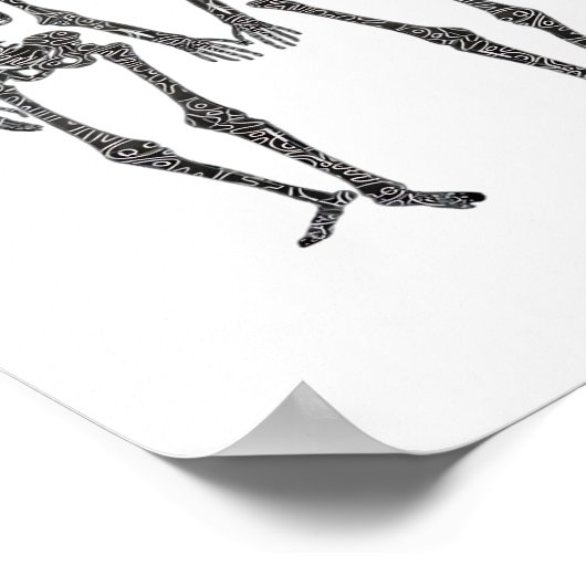 Poster Jusqu'à la mort Faites-nous partie 2 Skeletons Cla (Coin)