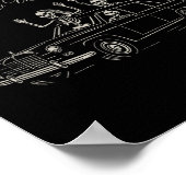 Poster Jusqu'à la mort Fêtons-nous Funny Skeleton Hallowe (Coin)
