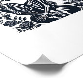 Poster Jusqu'à la mort nous - Skeleton Couple Design Goth (Coin)