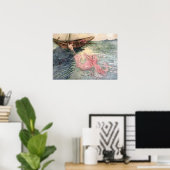 Poster Jusqu'à la surface par Warwick Goble (Bureau à domicile)