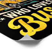 Poster Just A Boy Who Loves Buses School Bus Driver Costu (Coin)