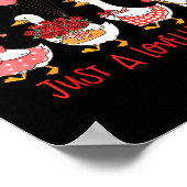 Poster Just A Cute Goose Funny Valentines Shirt For Women (Coin)